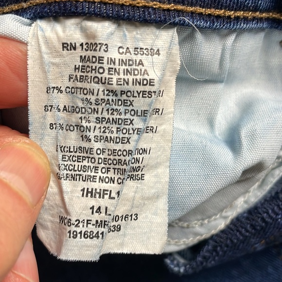 Lee Slim Fit Flare High Rise Medium-Dark Wash Jeans- 14 Long - Picture 7 of 11